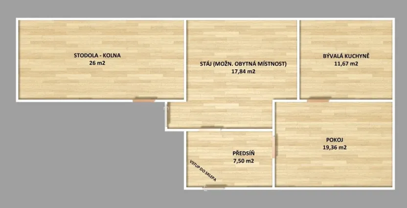 Prodej rodinného domu, Tachov - Vítkov, 56 m2