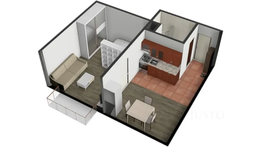 Prodej bytu 1+1, Písek - Budějovické Předměstí, třída Přátelství, 38 m2
