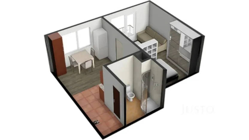 Prodej bytu 1+1, Písek - Budějovické Předměstí, třída Přátelství, 38 m2