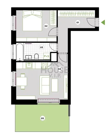 Prodej bytu 2+kk, Praha - Ďáblice, Křižanská, 49 m2