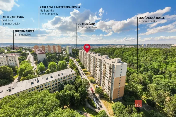 Prodej bytu 3+1, Praha - Modřany, Urbánkova, 79 m2