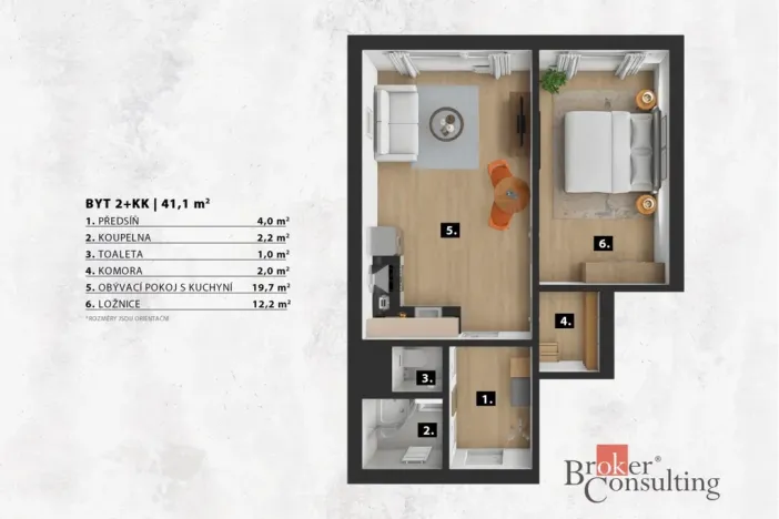 Prodej bytu 2+kk, Praha - Hodkovičky, Pod lysinami, 41 m2