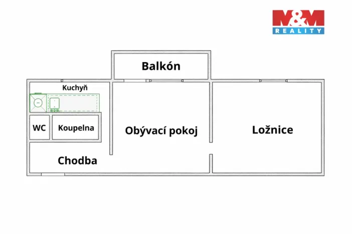 Pronájem bytu 2+1, Olomouc - Nová Ulice, Hněvotínská, 54 m2