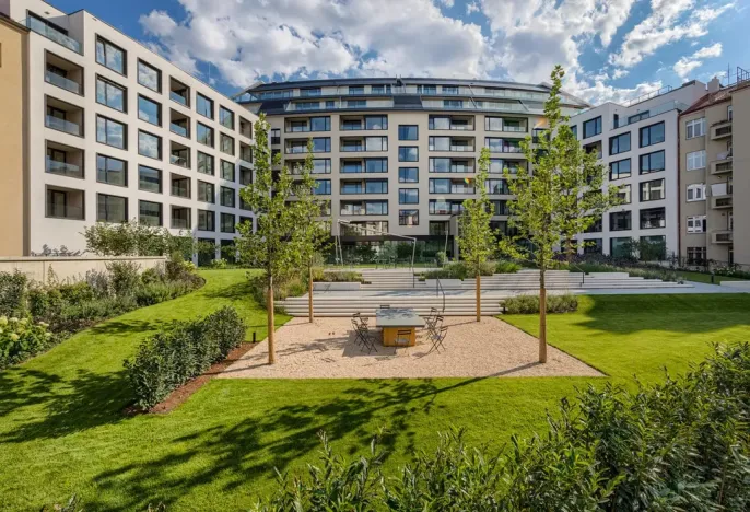 Pronájem bytu 1+kk, Praha - Bubeneč, Vítězné náměstí, 37 m2