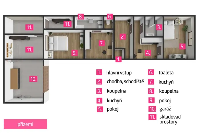 Prodej rodinného domu, Znojmo, Krapkova, 222 m2