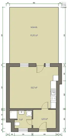 Prodej bytu 1+kk, Bučovice, Osvobození, 34 m2