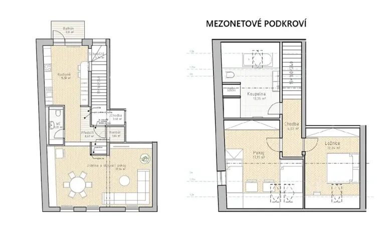 Prodej bytu 3+kk, Písek, Prokopova, 120 m2