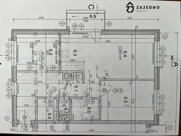Pronájem bytu 3+kk, Brno, Ponětovická, 68 m2