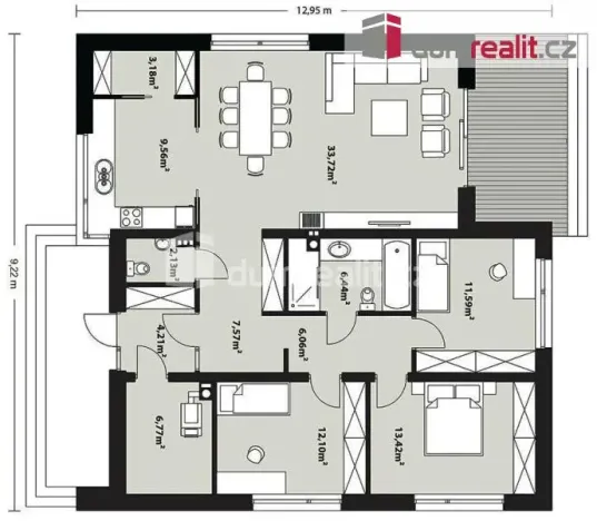 Prodej domu na klíč, Uherský Brod - Těšov, Losy, 120 m2