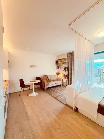 Pronájem bytu 1+kk, Praha - Modřany, Mezi vodami, 50 m2