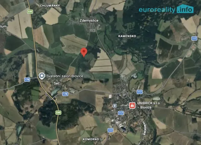 Prodej pozemku pro bydlení, Blovice, 1617 m2