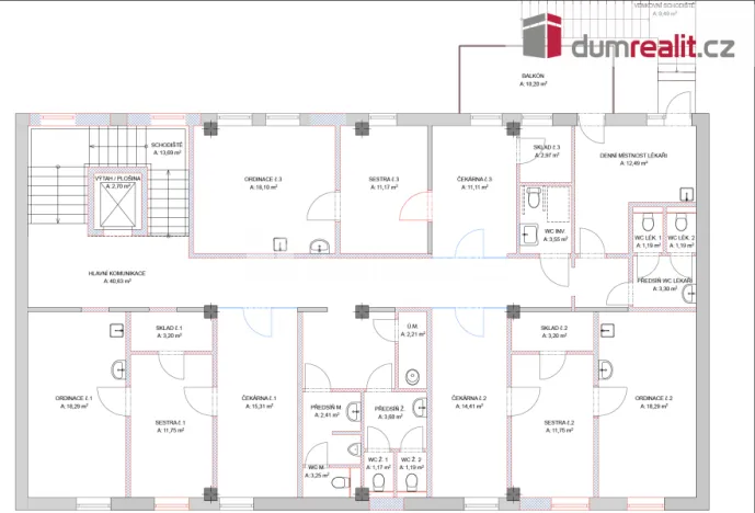 Pronájem komerční nemovitosti, Most, J. A. Komenského, 40 m2