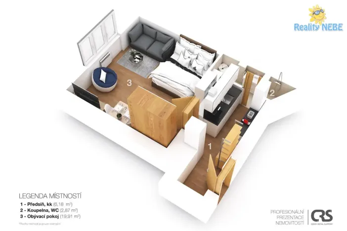 Prodej bytu 1+1, Praha - Nusle, U družstev, 35 m2