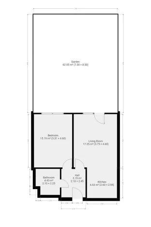 Pronájem bytu 2+kk, Chýně, Bolzanova, 52 m2