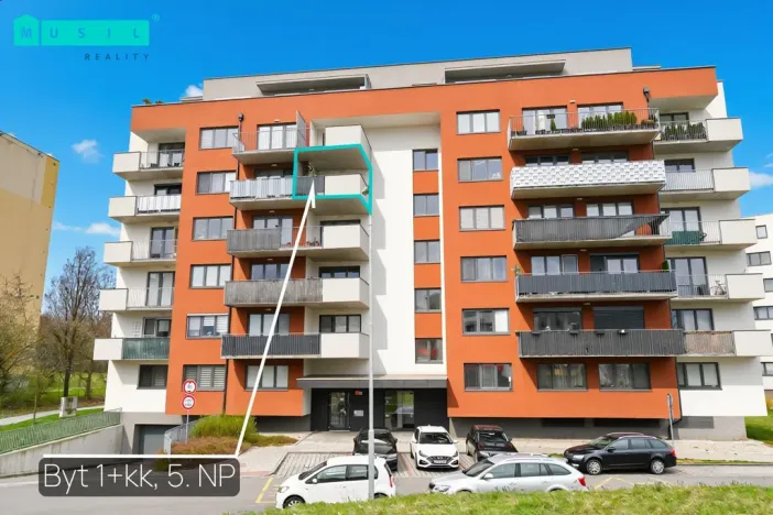 Pronájem bytu 1+kk, Olomouc - Řepčín, Edvarda Beneše, 26 m2