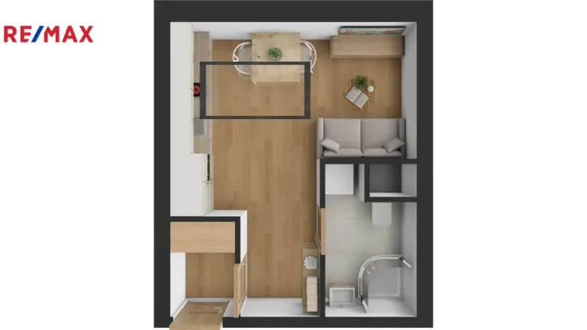 Pronájem bytu 1+kk, Hradec Králové - Pražské Předměstí, Blažíčkovo náměstí, 19 m2