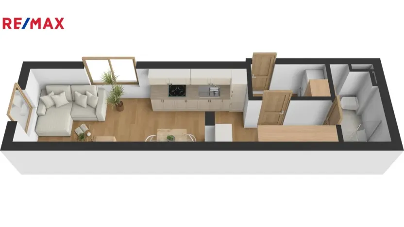 Pronájem bytu 1+kk, Hradec Králové - Pražské Předměstí, Blažíčkovo náměstí, 30 m2