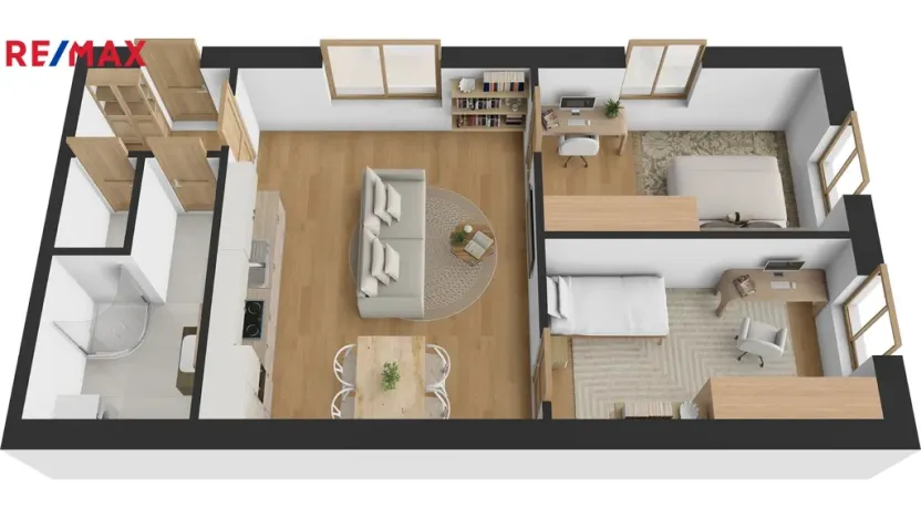 Pronájem bytu 3+kk, Hradec Králové - Pražské Předměstí, Blažíčkovo náměstí, 57 m2