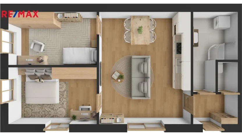 Pronájem bytu 3+kk, Hradec Králové - Pražské Předměstí, Blažíčkovo náměstí, 57 m2