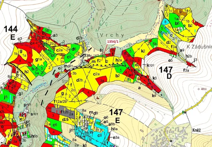 Dražba lesa, Čestín, 13976 m2