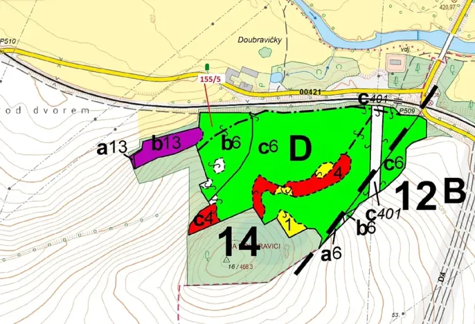Dražba lesa, Nerestce, 11172 m2