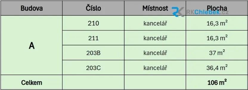 Pronájem kanceláře, Frýdek-Místek, Národních mučedníků, 106 m2