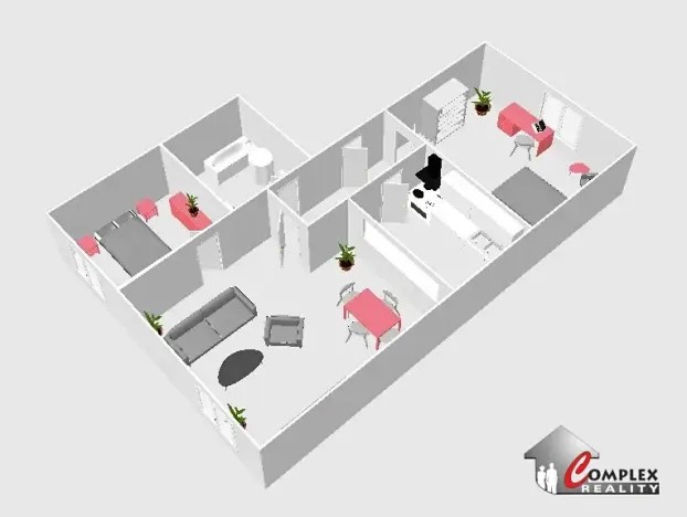 Pronájem bytu 3+kk, Jablonec nad Nisou, Generála Mrázka, 53 m2