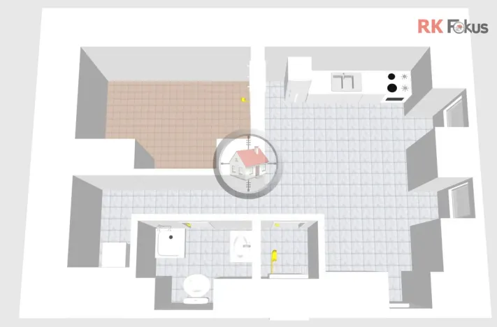 Pronájem bytu 2+kk, Moravské Budějovice, 44 m2