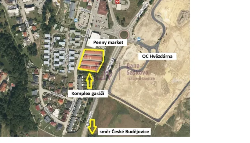 Pronájem garáže, Jindřichův Hradec - Jindřichův Hradec V, Landfrasova, 17 m2