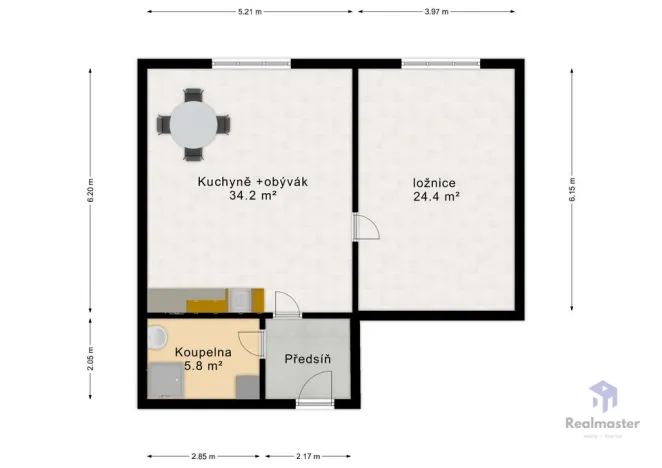 Pronájem bytu 1+1, Ústí nad Labem - Střekov, Novosedlické náměstí, 65 m2