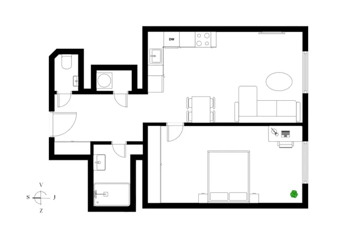 Prodej bytu 2+kk, Praha - Strašnice, Kralická, 53 m2
