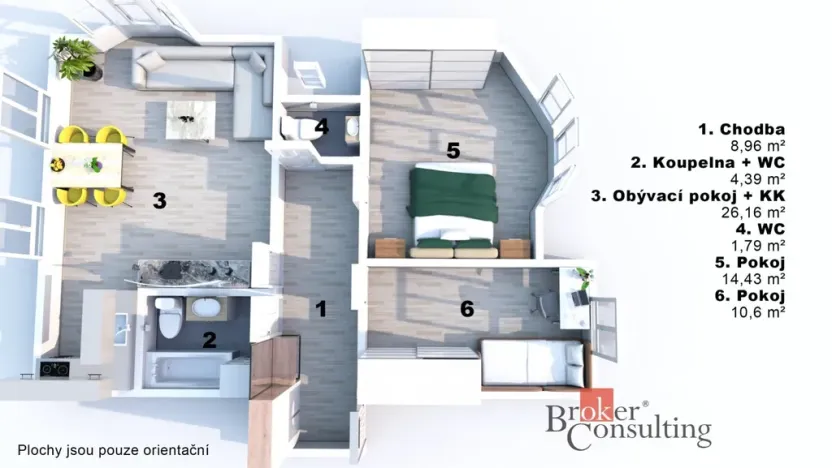 Prodej bytu 3+kk, Stěžery, 73 m2