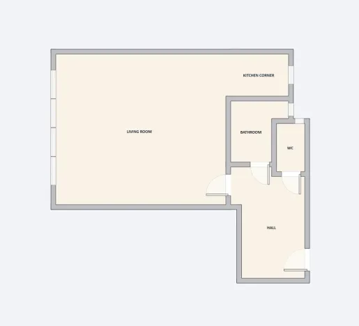 Pronájem bytu 1+kk, Praha - Nusle, Čiklova, 30 m2