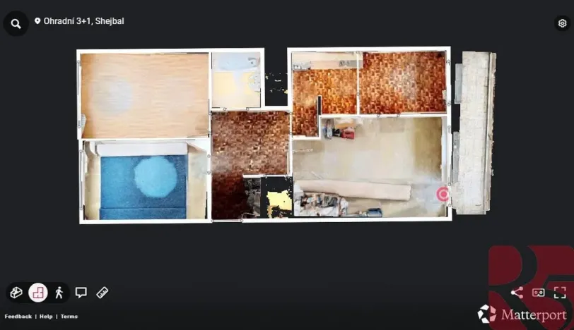 Pronájem bytu 3+1, Praha - Michle, Ohradní, 80 m2