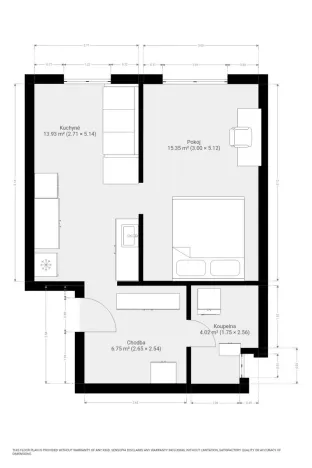 Pronájem bytu 2+kk, Brno, Berkova, 41 m2