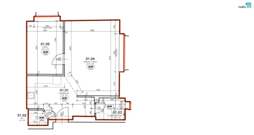 Prodej bytu 2+kk, Praha - Michle, Sedlčanská, 51 m2