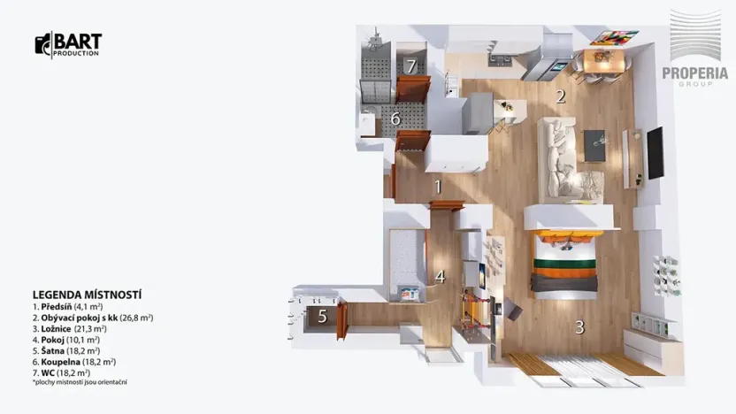 Prodej bytu 3+kk, Brno, Stojanova, 68 m2