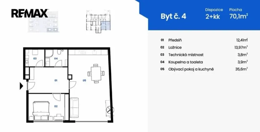 Pronájem bytu 2+kk, Karlovy Vary, Moskevská, 70 m2