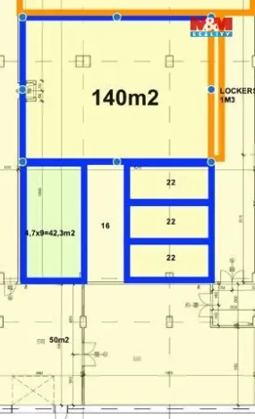 Pronájem skladu, Praha - Strašnice, K Červenému dvoru, 42 m2