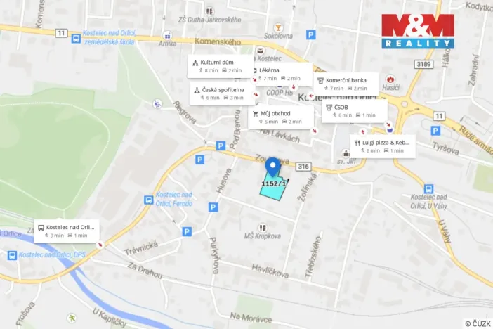 Pronájem komerčního pozemku, Kostelec nad Orlicí, 3574 m2
