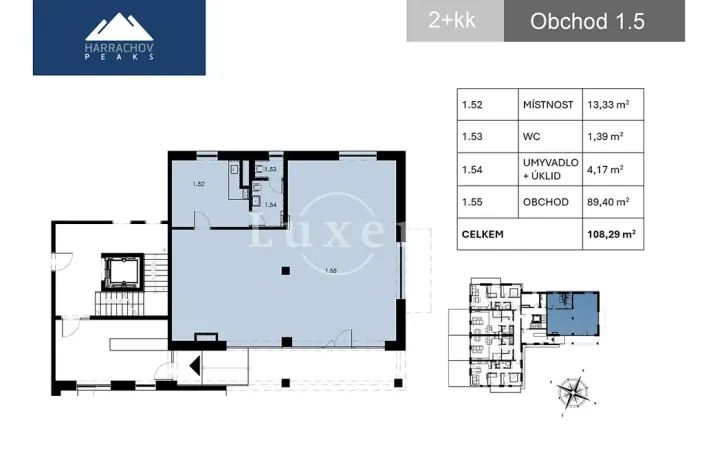 Pronájem obchodního prostoru, Harrachov, 108 m2