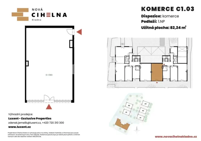 Pronájem obchodního prostoru, Kladno, 82 m2
