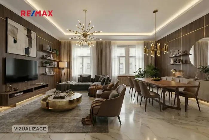 Prodej bytu 3+1, Praha - Nové Město, Malá Štěpánská, 110 m2