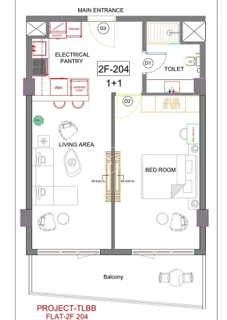 Prodej bytu 2+kk, Taqah, Omán, 58 m2