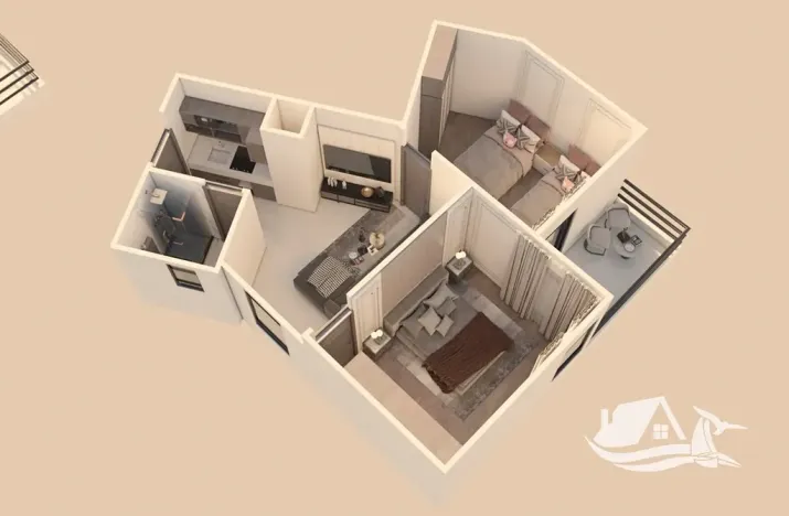 Prodej bytu 3+kk, Hurghada, Egypt, 66 m2