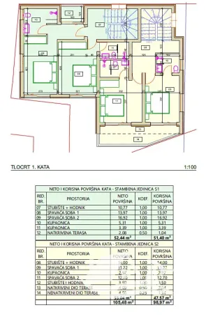 Prodej rodinného domu, Vodice, Chorvatsko, 121 m2