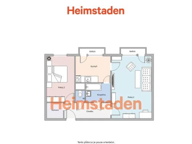 Pronájem bytu 2+1, Frýdek-Místek - Místek, Československé armády, 57 m2