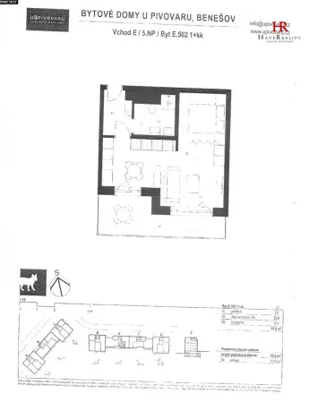 Pronájem bytu 1+kk, Benešov, Suchánkova, 41 m2