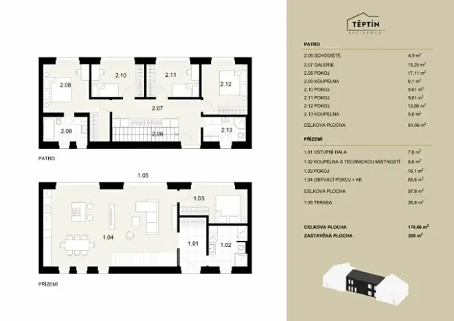 Prodej bytu 6+kk a větší, Kamenice, 178 m2