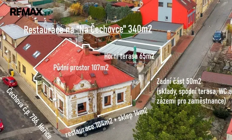 Pronájem restaurace, Hořice, Čechova, 340 m2